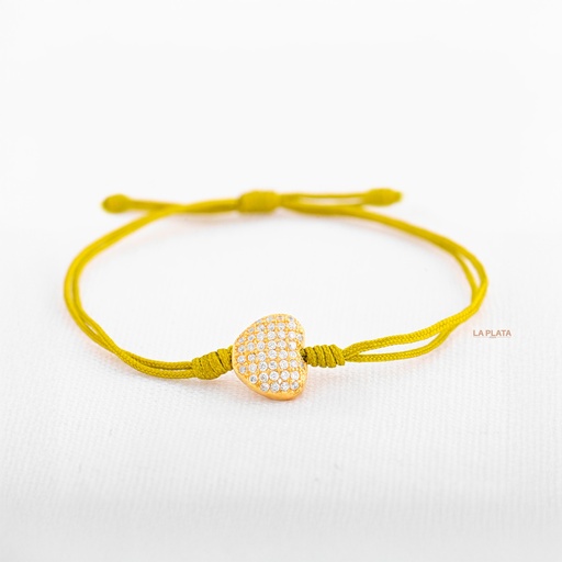 PULSERA CORAZÓN GRANDE DE CIRCÓN 