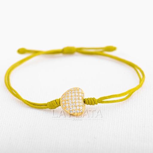 [PH588] PULSERA CORAZON GRANDE DE CIRCON 
