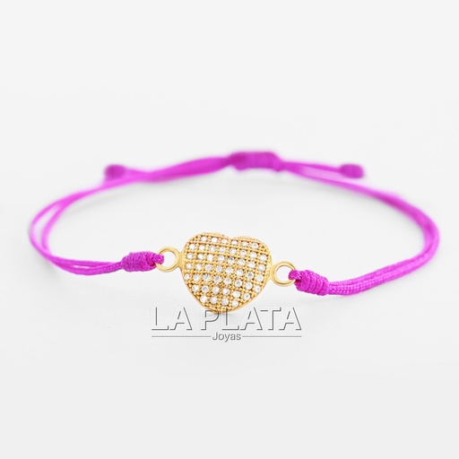 [PH589] PULSERA CORAZON REPLETO DE AMOR
