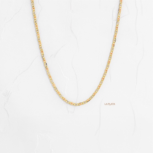 CADENA PLANA TRES OROS LISA 40CM