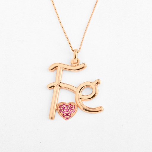 DIJE FEL LISO ORO ROSA 