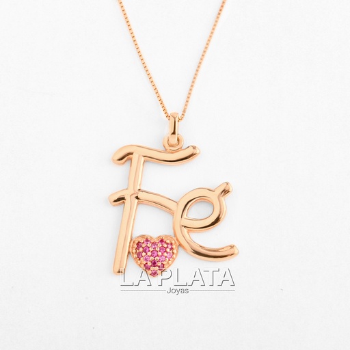 [DN190] DIJE FEL LISO ORO ROSA 