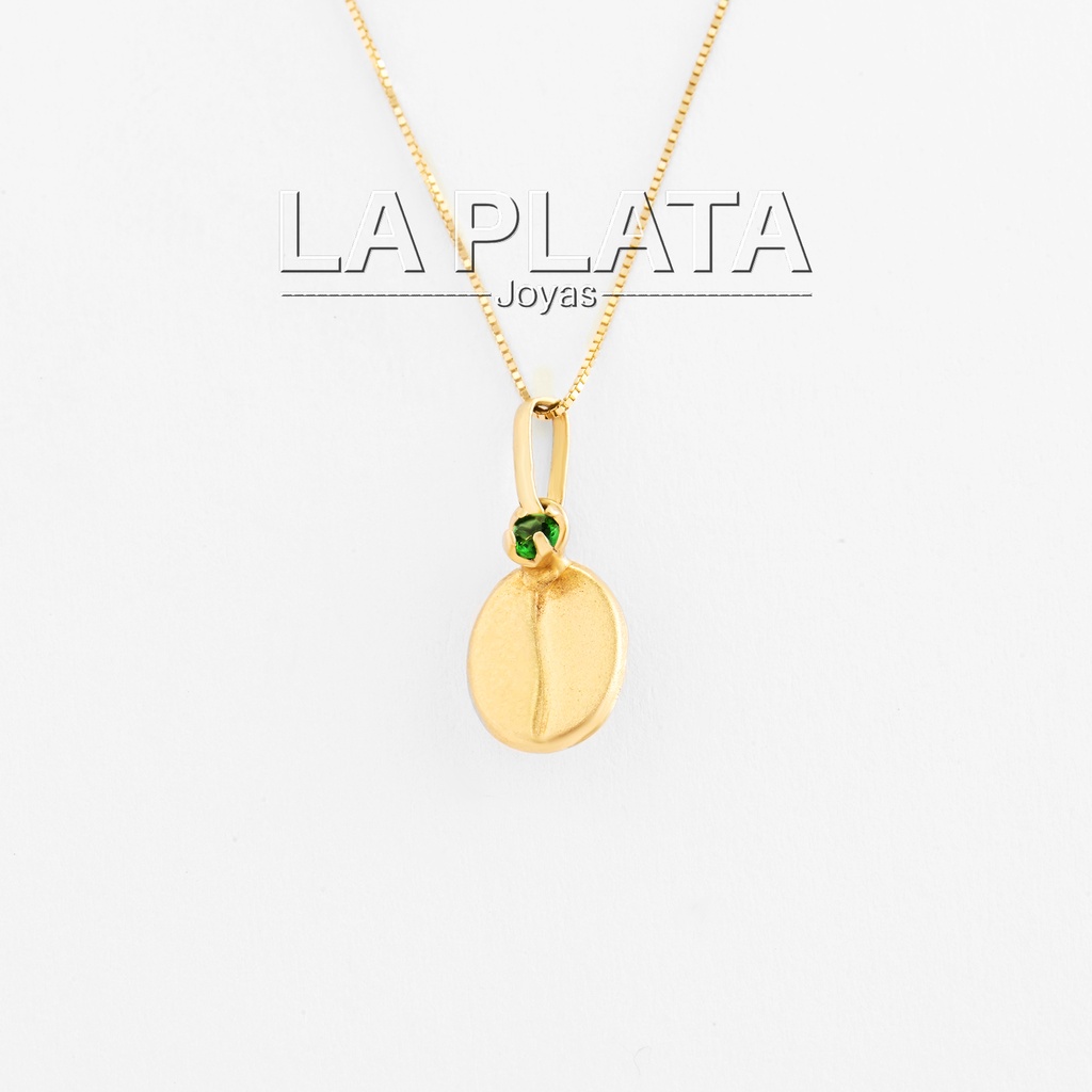 DIJE GRANO DE CAFÉ PLANO 