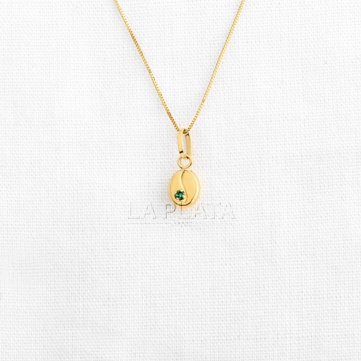 DIJE GRANO DE CAFÉ SEMILIVIANO 