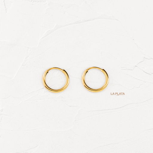 CANDONGAS TUBOS ORO AMARILLO