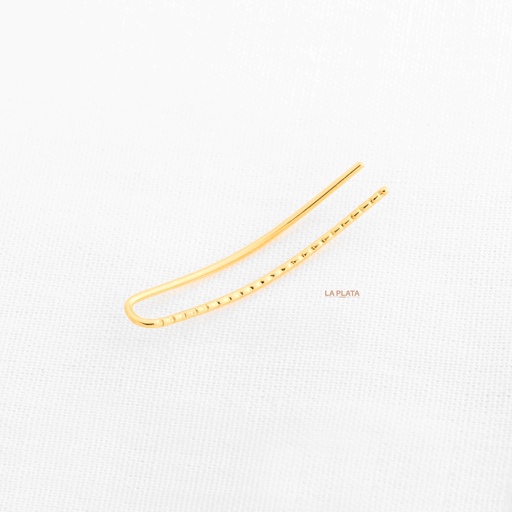 [PIR15] PIERCING BARRA CURVA RANURADA