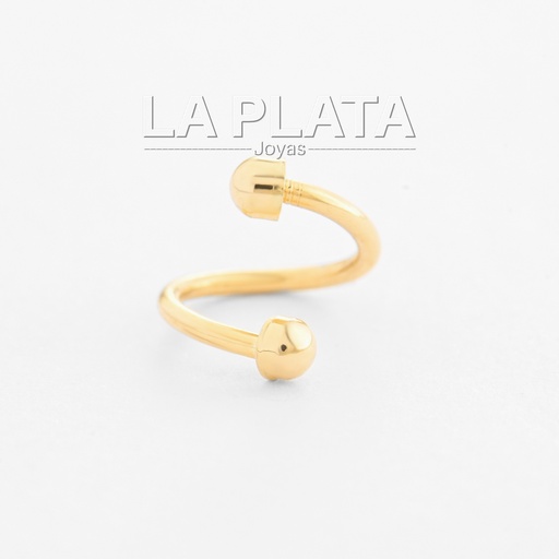 [PIR21] PIERCING SEMIRESORTE CON TUERCA