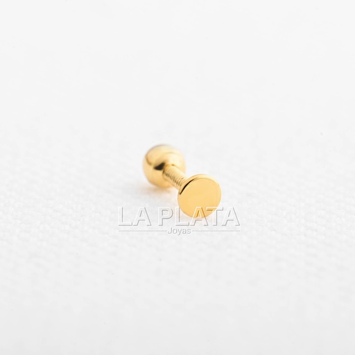 [PIR27] PIERCING PLANO CON TUERCA