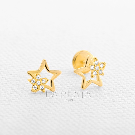 [TP223] TOPOS ESTRELLA HUECA Y CIRCONADA