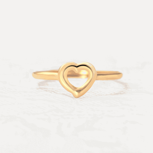 ANILLO SILUETA DE CORAZÓN PQ