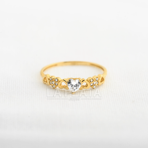 [AN22] ANILLO CORAZON CON CIRCON 