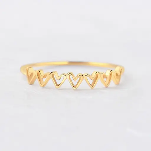 ANILLO SILUETA DE CORAZONES ENLAZADOS