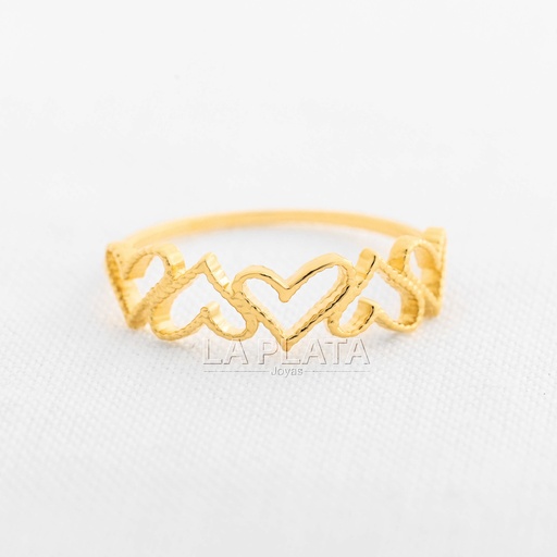 ANILLO CORAZON ENLAZADO