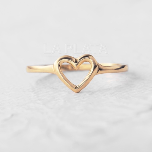ANILLO CORAZON LISO