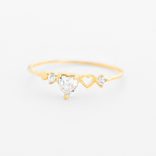 ANILLO CORAZON RANURADO 