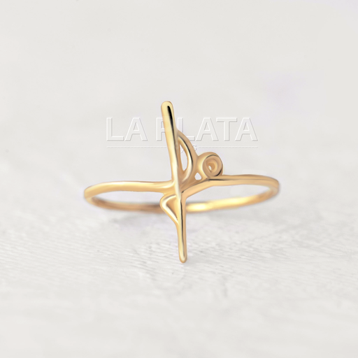 [AN56] ANILLO FE CURVO SIN TILDE 