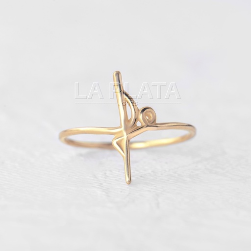 [AN56] ANILLO FE CURVO SIN TILDE 