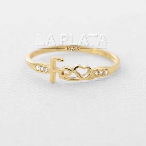ANILLO FE SIN TILDE Y CON CIRCON