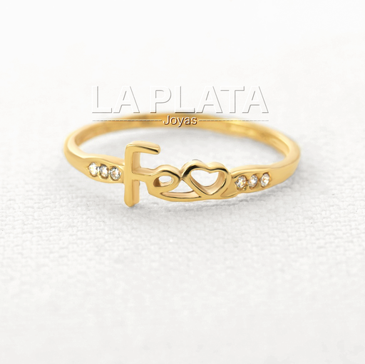 ANILLO FE SIN TILDE Y CON CIRCON