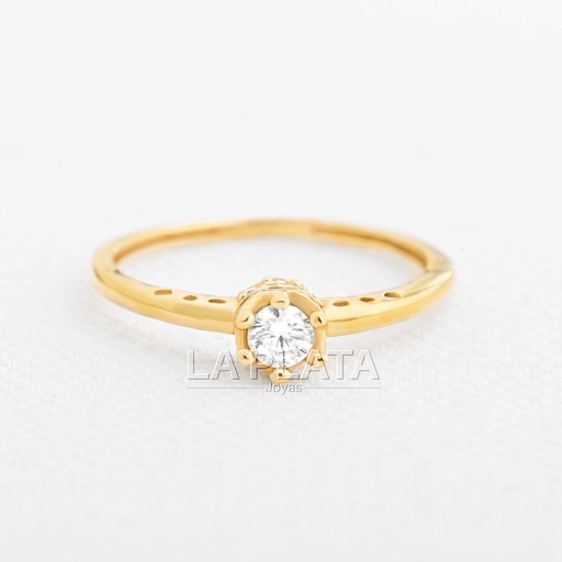 [AN70] ANILLO DE REINA CIRCONADA 