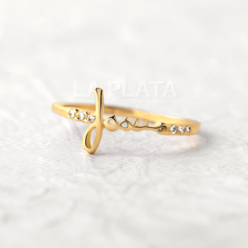 ANILLO JESUS CON CIRCON 