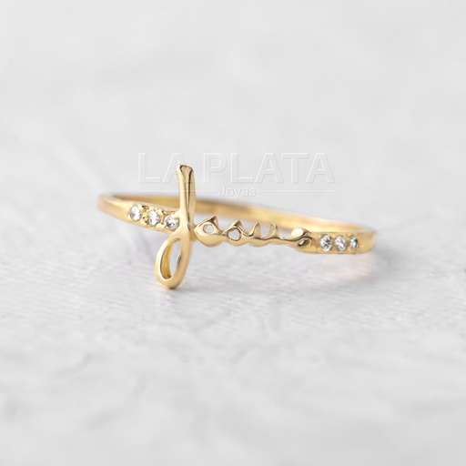 ANILLO JESUS CON CIRCON 