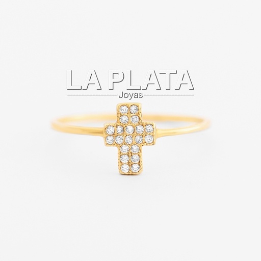 ANILLO CRUZ CIRCONADA GRANDE