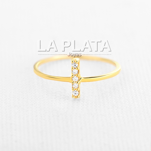 [AN104] ANILLO LETRA CIRCONADA I