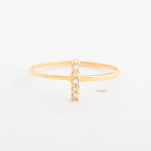 [AN104] ANILLO LETRA CIRCONADA I