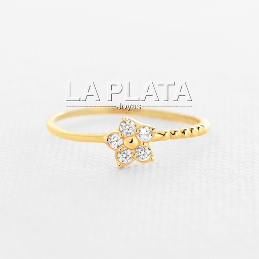 ANILLO HOJITAS CON CIRCON 