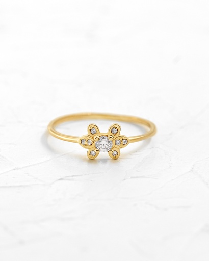 ANILLO FLOR CIRCONADA