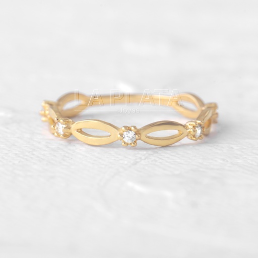 [AN185] ANILLO ETERNO CON CIRCON