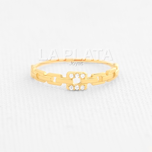 ANILLO ETERNO CON  CUADRADOS 