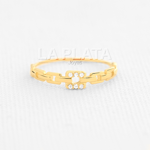 ANILLO ETERNO CON  CUADRADOS 