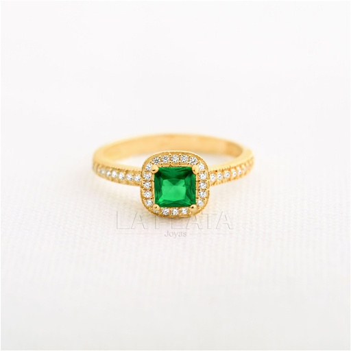 ANILLO CIRCON CUADRADO GRANDE