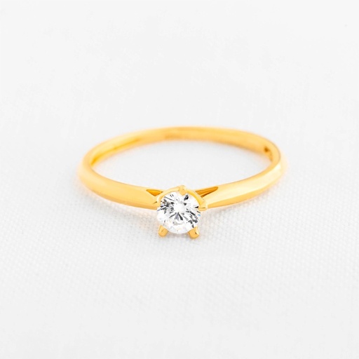 ANILLO SOLITARIO CIRCÓN EN RELIEVE 