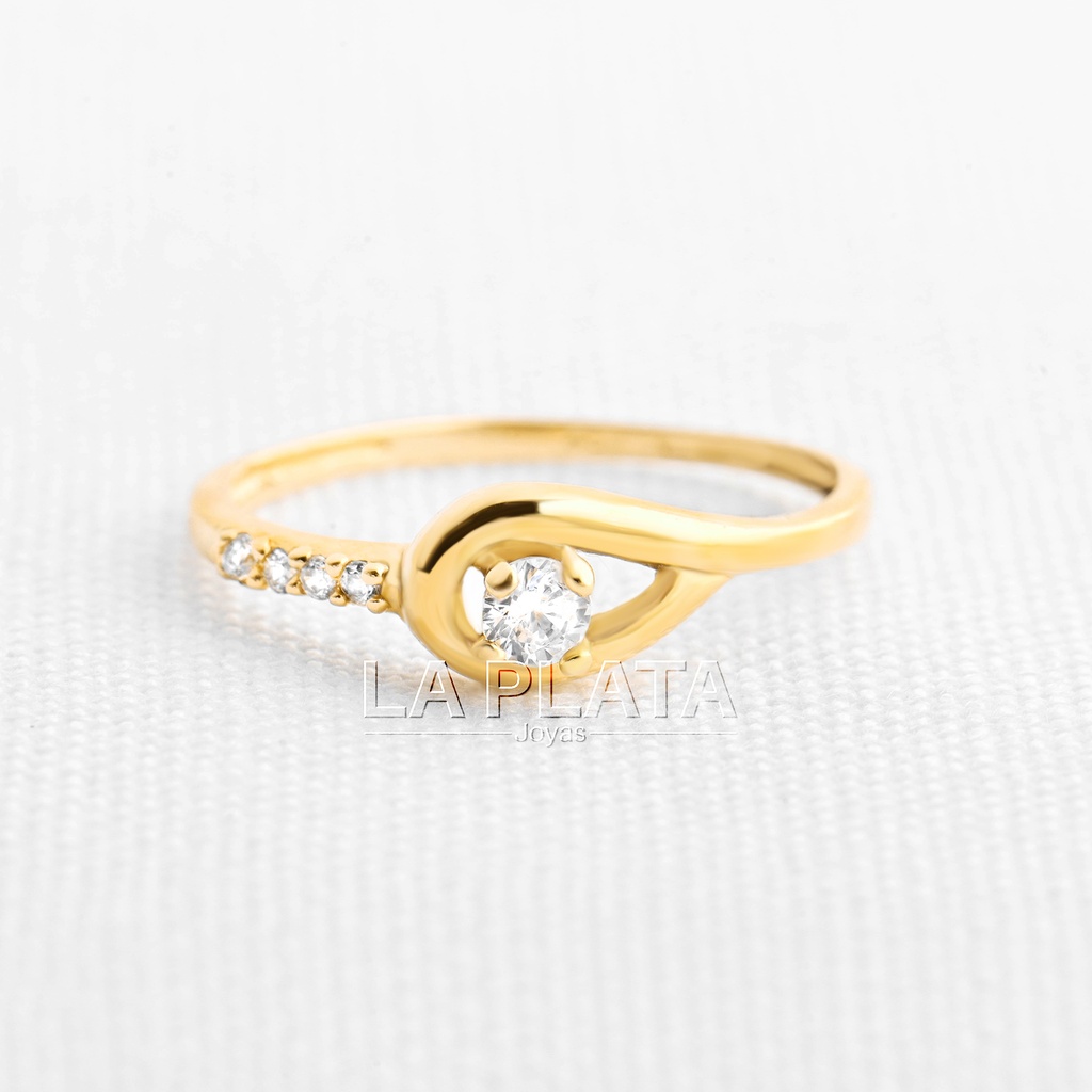 ANILLO ENLAZADO CON CIRCON