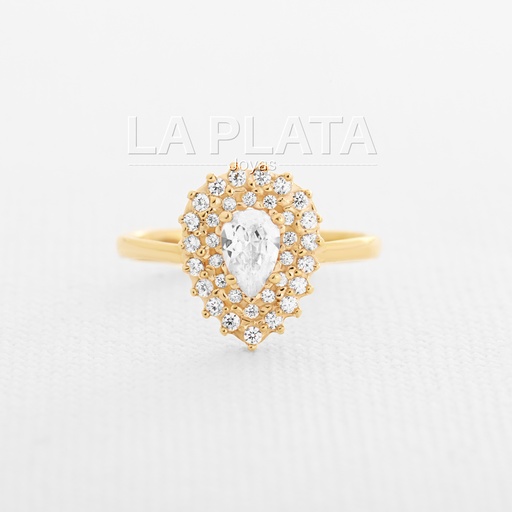 [AN241] ANILLO CIRCON PERA
