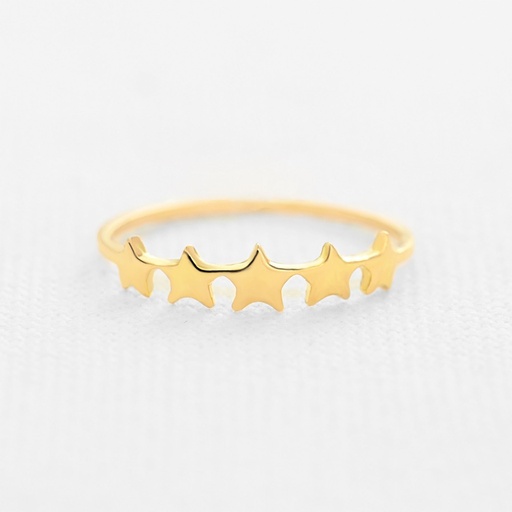 [AN257] ANILLO ENLACE DE ESTRELLAS 