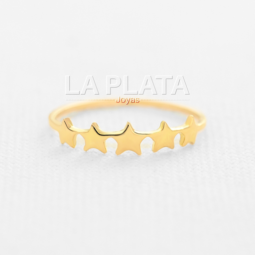 [AN257] ANILLO ENLACE DE ESTRELLAS 