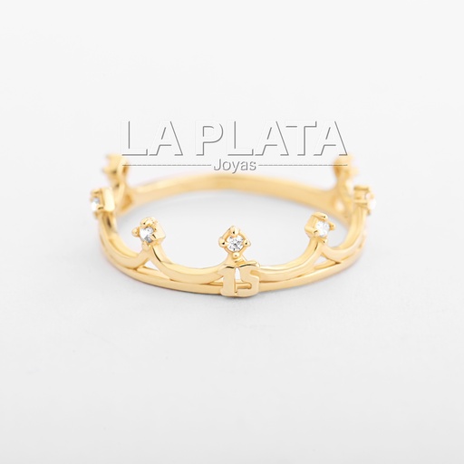 [AN281] ANILLO 15 CORONA PRINCESA 