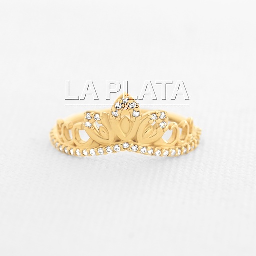 [AN284] ANILLO 15 CORONA DE PÉTALOS