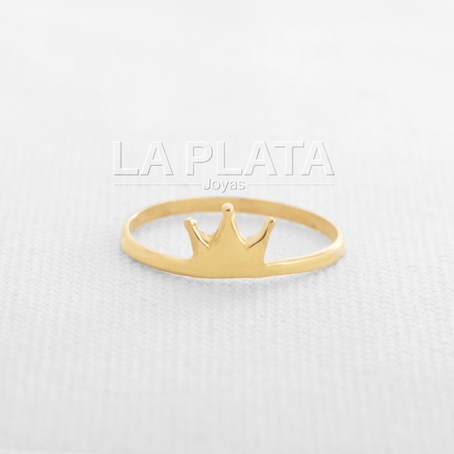 [AN289] ANILLO 15  CORONA LISA 