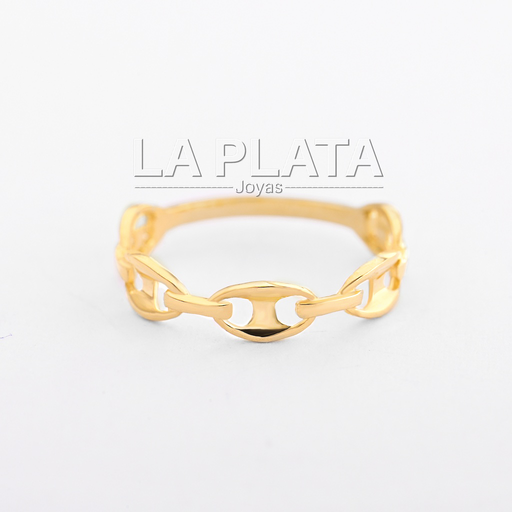 [AN316] ANILLO ESLABÓN PLANO