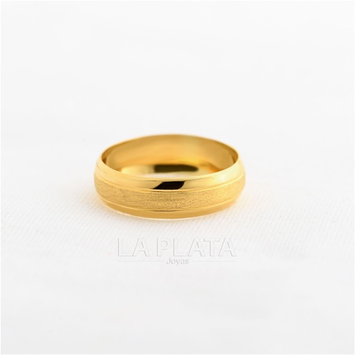 ARGOLLA DE MATRIMONIO CON GRABADO EN EL MEDIO