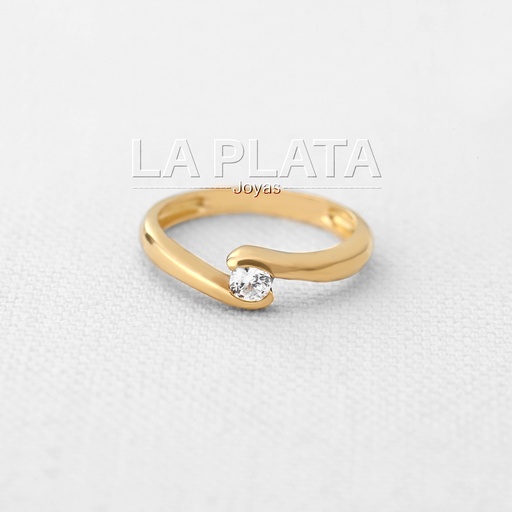 [AN396] ANILLO 2 CAMINOS LISOS