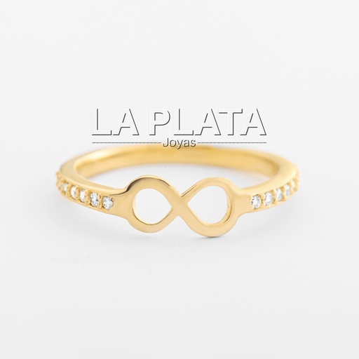 [AN438] ANILLO INFINITO GRUESO CON CIRCONES