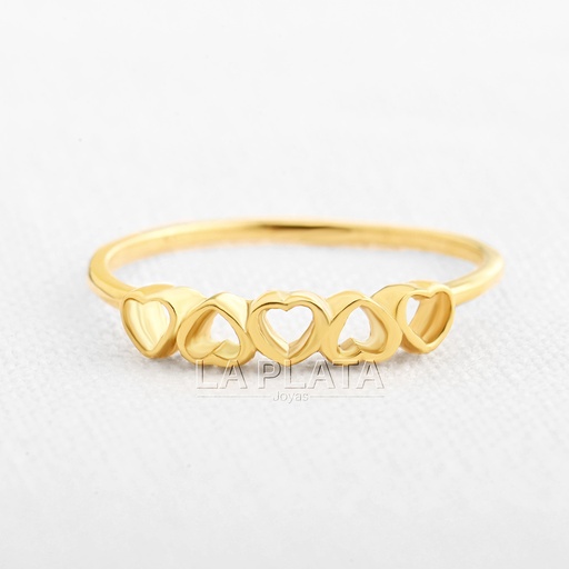 [AN471] ANILLO CORAZÓN 5 CAMINOS