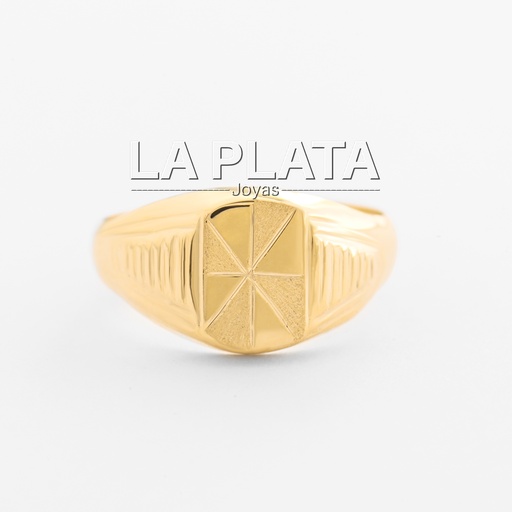 ANILLO DE HOMBRE ESTRELLA MATEADO