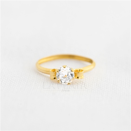 [AN513] ANILLO SOLITARIO REDONDO 